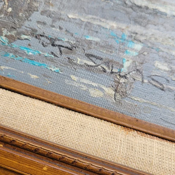 Antique vintage PARIS signed Oil on Canvas Impressionist mid-20th Century painti - Picture 6 of 16